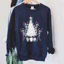  Christmas Dancing Skeletons Festive Bone Parade Edition With Retro Holiday Charm Sweatshirt