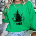  Christmas Dancing Skeletons Festive Holiday Skeletons Celebration Edition Sweatshirt