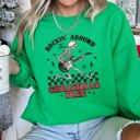  Rocking Around The Christmas Tree Skeleton Rock Holiday Ornament Edition Sweatshirt