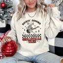 XXL Sand Rocking Around The Christmas Tree Skeleton Rock Holiday Ornament Edition Sweatshirt