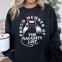  Proud Member Of The Naughty List, Cat Christmas Edition For Holiday Cat Lovers And Mischief Makers Sweatshirt