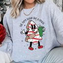 XXXL Heather Sport Gray Out Here Looking Like A Snack Christmas Edition Ultra Cozy Warm Festive Holiday Seasonal Premium Sweatshirt
