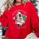 XL Red Out Here Looking Like A Snack Christmas Edition Festive Holiday Graphic Cozy Saying For The Season Sweatshirt