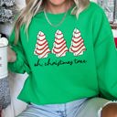 XXL Irish Bright Green Oh Christmas Tree Snack Little Debbie Christmas Cozy Seasonal Favorite Holiday Plush Sweatshirt