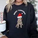 XXL Black Merry Thingsmas, Funny, Christmas Sweatshirt