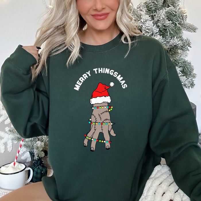 Merry Thingsmas, Funny, Christmas Sweatshirt