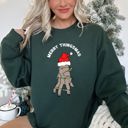 Large Forest Green Merry Thingsmas, Funny, Christmas Sweatshirt