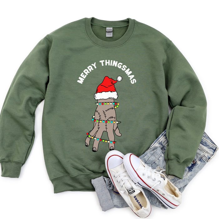 Merry Thingsmas, Funny, Christmas Sweatshirt