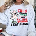 Small Ash Light Gray Looking Like A Snack Christmas Cheer Festive Cozy Holiday Comfort Ultra Plush Sweatshirt