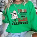 Large Irish Bright Green Looking Like A Snack Christmas Cheer Festive Cozy Holiday Comfort Ultra Plush Sweatshirt
