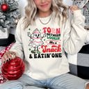 Large Sand Looking Like A Snack Christmas Cheer Festive Cozy Holiday Comfort Ultra Plush Sweatshirt