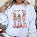 XL Ash Light Gray Let's Get Cracking Nutcracker Christmas Holiday Cheer Limited Edition Cozy Sweatshirt