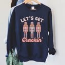 Small Navy Let's Get Cracking Nutcracker Christmas Holiday Cheer Limited Edition Cozy Sweatshirt
