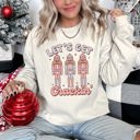 Large Sand Let's Get Cracking Nutcracker Christmas Holiday Cheer Limited Edition Cozy Sweatshirt