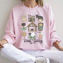 Large Light Pink Jesus, True Story Christmas Religious Holiday Message For Faithful Hearts Sweatshirt