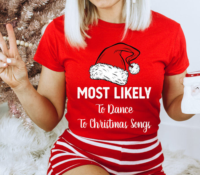 Most Likely To Christmas Family Holiday Memories And Cozy Gatherings Party Tee