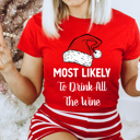  Most Likely To Christmas Family Holiday Memories And Cozy Gatherings Party Tee