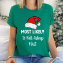  Most Likely To Christmas Family Holiday Memories And Cozy Gatherings Party Tee