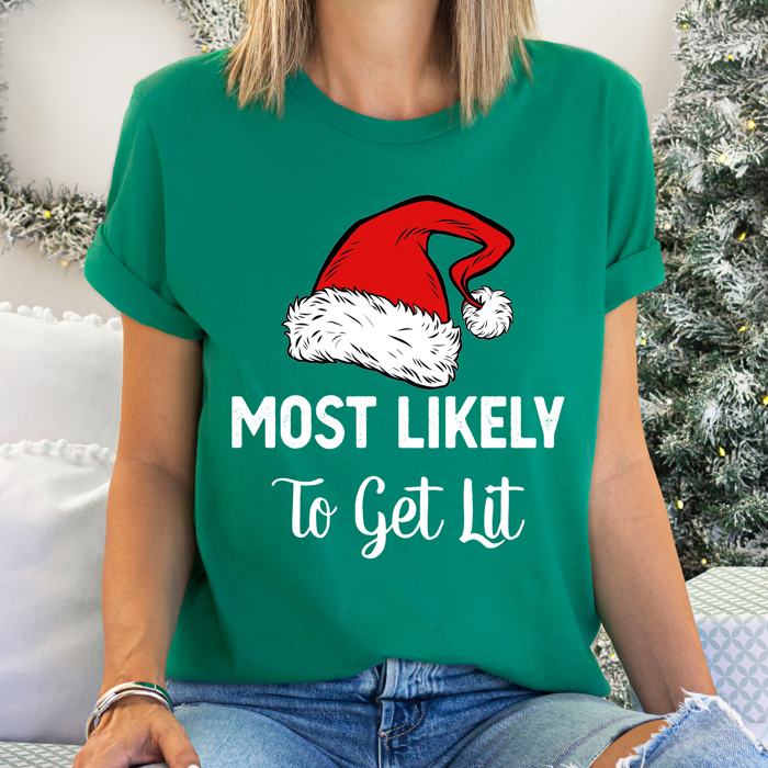 Most Likely To Christmas Family Holiday Memories And Cozy Gatherings Party Tee