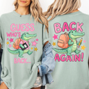  Guess Who's Back, Back Again, Alligator, Front and Back, Teacher, Student Comfort Colors T-Shirt