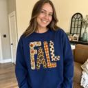  Fall Pattern Letters, Autumn Floral, Leopard Plaid, Polka Dot, Harvest Season Sweatshirt