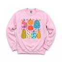  Playful Pumpkins, Bright Fall, Whimsical Autumn, Vibrant Halloween Vibes Sweatshirt