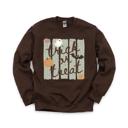 XXL Dark Chocolate Trick or Treat, Ghost Bat Pumpkin, Spooky Cute, Halloween Fall Vibes Sweatshirt