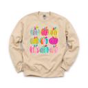 Large Sand Brushstroke Pumpkins, Vibrant Fall, Painterly Halloween, Bold Autumn Vibes Sweatshirt