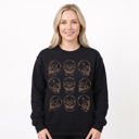  Skull Pattern, Human Anatomy, Spooky Halloween, Gothic Aesthetic Sweatshirt