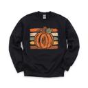 Brushstroke Pumpkin, Rustic Fall, Painterly Autumn, Harvest Season Vibes Sweatshirt