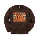  Brushstroke Pumpkin, Rustic Fall, Painterly Autumn, Harvest Season Vibes Sweatshirt