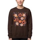  Pumpkin Patch Blooms, Autumn Floral, Harvest Season, Cozy Fall Vibes Sweatshirt