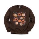  Pumpkin Patch Blooms, Autumn Floral, Harvest Season, Cozy Fall Vibes Sweatshirt