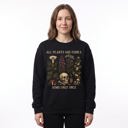  All Plants Edible, Skull, Poisonous Botanicals, Vintage Sweatshirt
