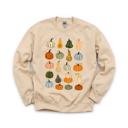 Large Sand Colorful Pumpkins, Fall Harvest, Autumn Season Sweatshirt