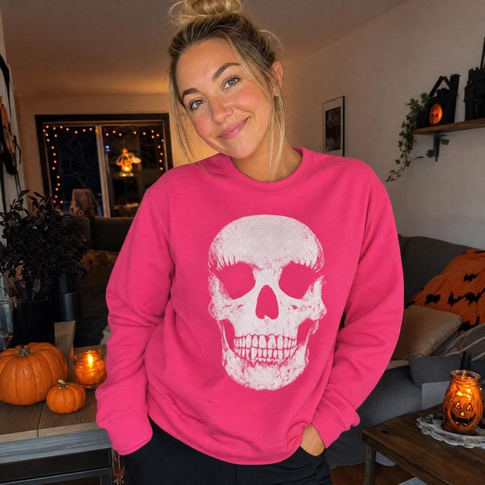 Vintage Skull, Spooky Halloween, Vintage Macabre Sweatshirt