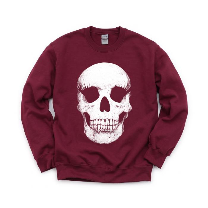 Vintage Skull, Spooky Halloween, Vintage Macabre Sweatshirt