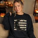  Vintage Crescent Moon, Sleeping Face, Vintage Stars, Halloween Sweatshirt