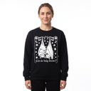  Can We Hang Forever, Cute Hanging Bats, Stars Moons, Romantic Gothic Text Sweatshirt