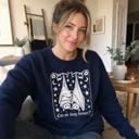  Can We Hang Forever, Cute Hanging Bats, Stars Moons, Romantic Gothic Text Sweatshirt