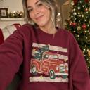  Vintage Christmas Truck, Tree, Merry Christmas, Vintage Stars Sweatshirt