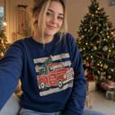  Vintage Christmas Truck, Tree, Merry Christmas, Vintage Stars Sweatshirt