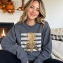  Colorful Corn Bundle, Striped, Rustic Fall Harvest, Thanksgiving Decor Sweatshirt