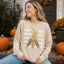  Colorful Corn Bundle, Striped, Rustic Fall Harvest, Thanksgiving Decor Sweatshirt