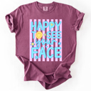  Happy To See Your Face, Trending Stripes, Teacher, Student, Back To School Comfort Colors T-Shirt