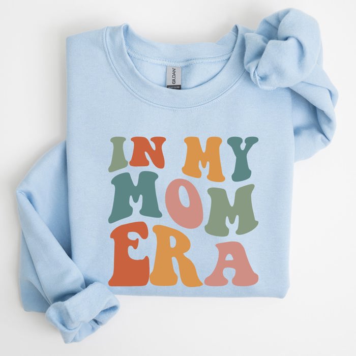 In My Mom Era Mother's Day Colorful Heart Graphic Cozy Fleece Ultra Lined Sweatshirt