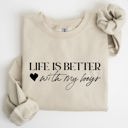XXL Sand Life Is Better With My Boys Mother's Day Edition Family Love Mom Life Sweatshirt
