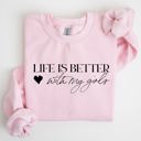 XXXL Light Pink Life Is Better With My Girls Mother's Day Edition Graphic Celebrate Family Bond Sweatshirt