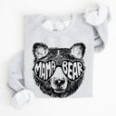 XXL Ash Light Gray Mama Bear Mother's Day Tribute To Moms And Their Little Ones Design From The Heart Cozy Fleece Sweatshirt