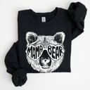 Small Black Mama Bear Mother's Day Tribute To Moms And Their Little Ones Design From The Heart Cozy Fleece Sweatshirt